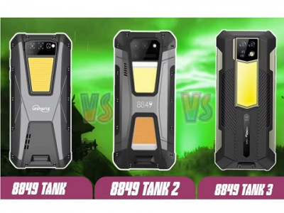 Unihertz TANK 3 (VS) Unihertz TANK 2 (VS) Unihertz TANK - Лучшие защищенные телефоны от 8849